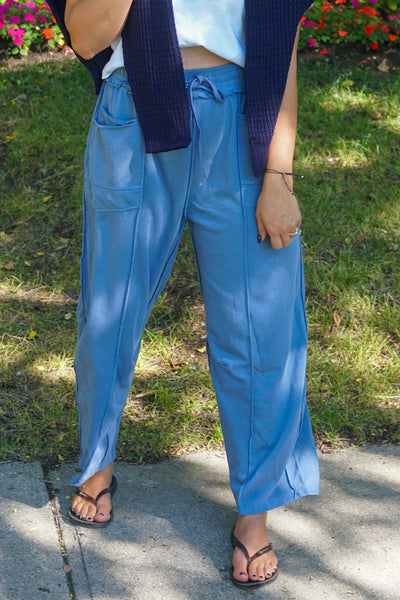 Stanford Barrel Sweatpant- indigo- Shop Teach