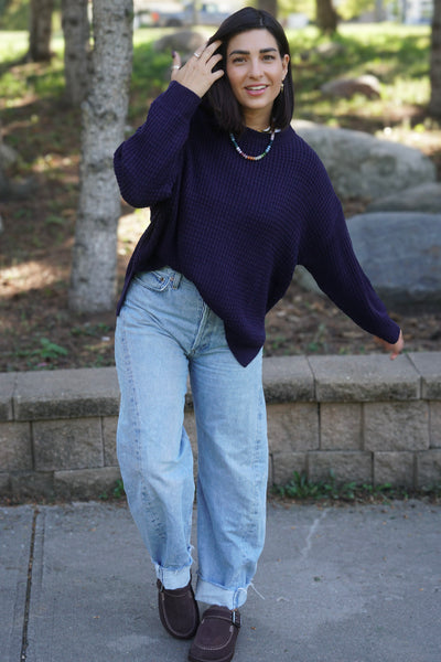 Campus Sweater - Navy - Shop Teach