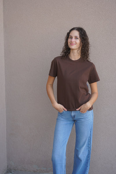 Virginia Tee- Brown- Rd Style