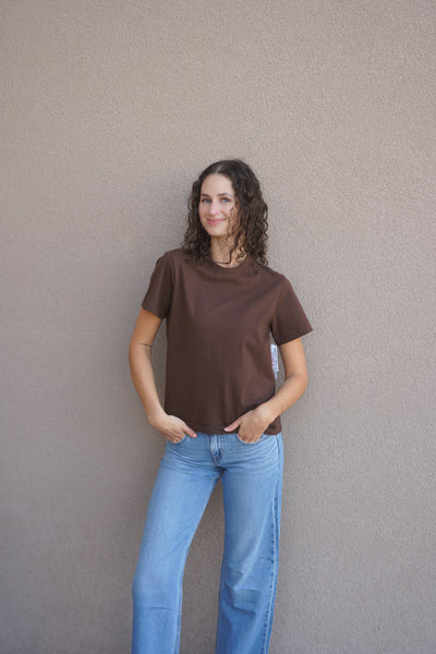 Virginia Tee- Brown- Rd Style