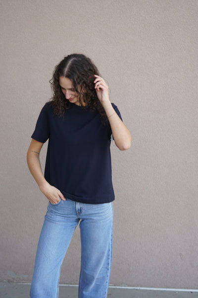 Virginia Tee- Navy- Rd Style