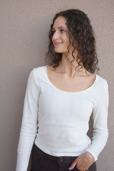 Dry Goods Pointelle Top-Levis