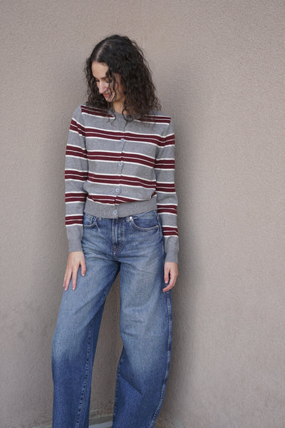 Fig Striped Cardi- Rd Style