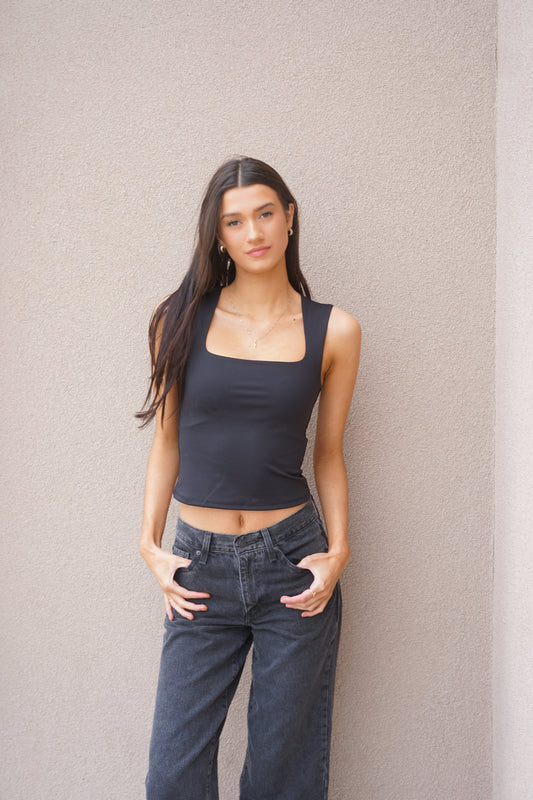 Million Squareneck Top- Vero Moda