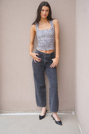 Million Squareneck Top- Leopard -Vero Moda