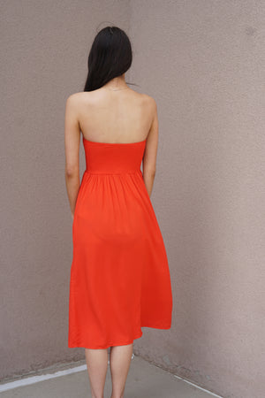 Easy Joy Bando Dress-Vero moda