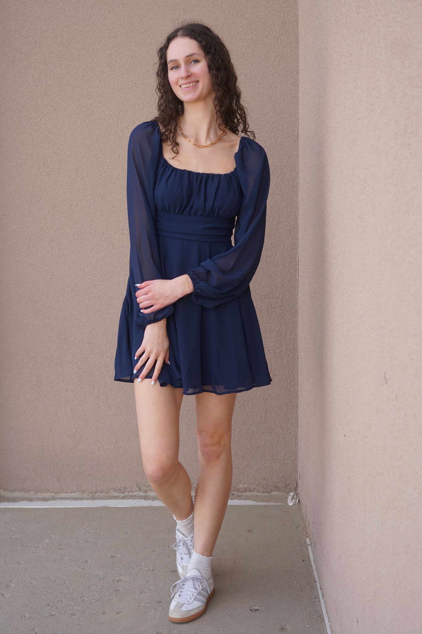 Alessia Dress- Navy