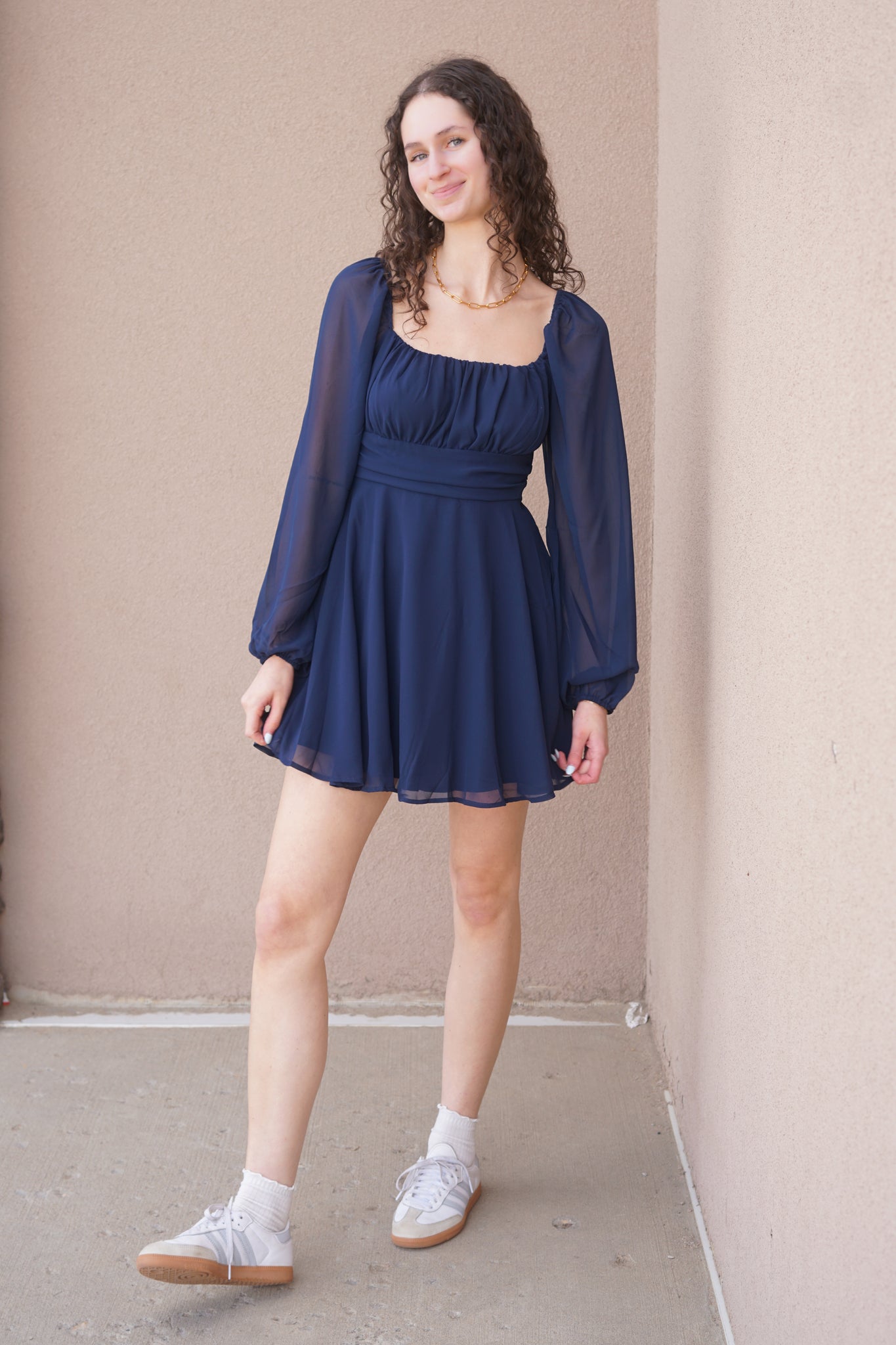 Alessia Dress- Navy
