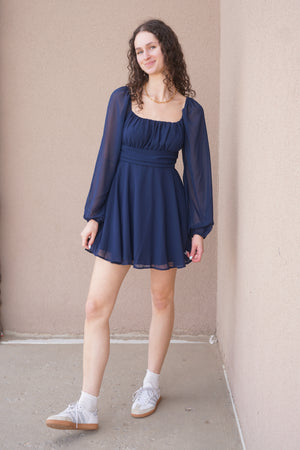 Alessia Dress- Navy