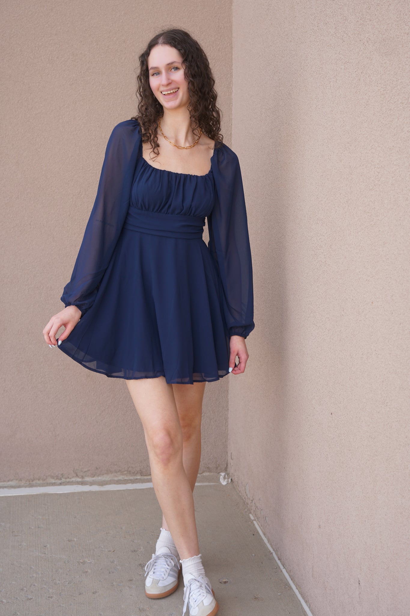 Alessia Dress- Navy