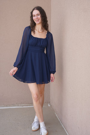 Alessia Dress- Navy