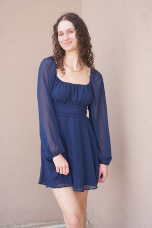 Alessia Dress- Navy