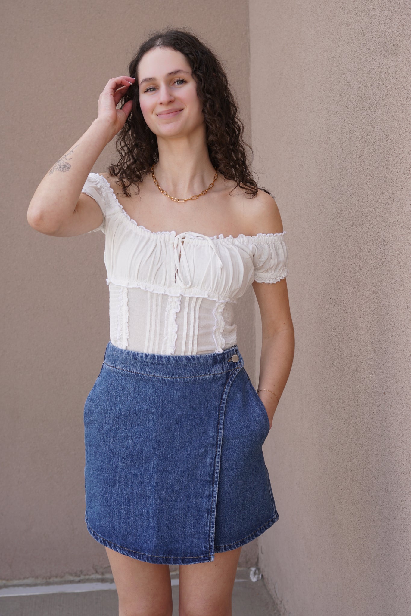 Thea Wrap Skirt- Only