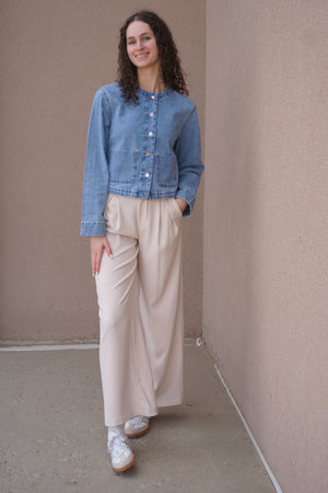 Palma Denim Blazer Jacket- Only