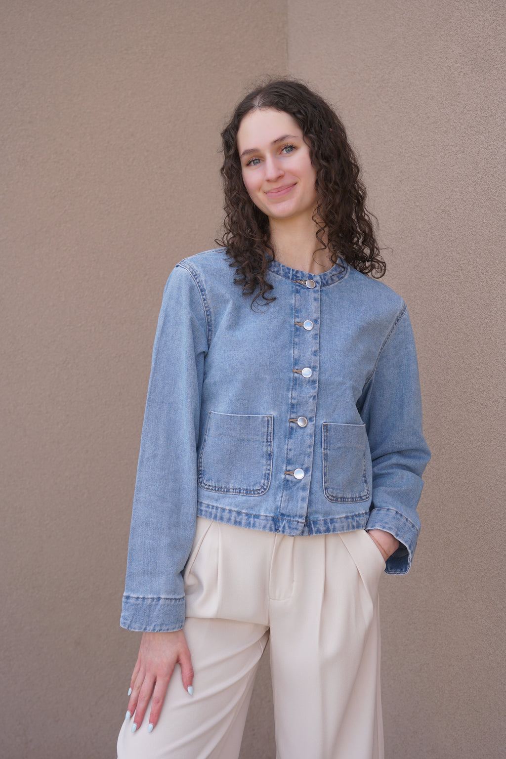 Palma Denim Blazer Jacket- Only