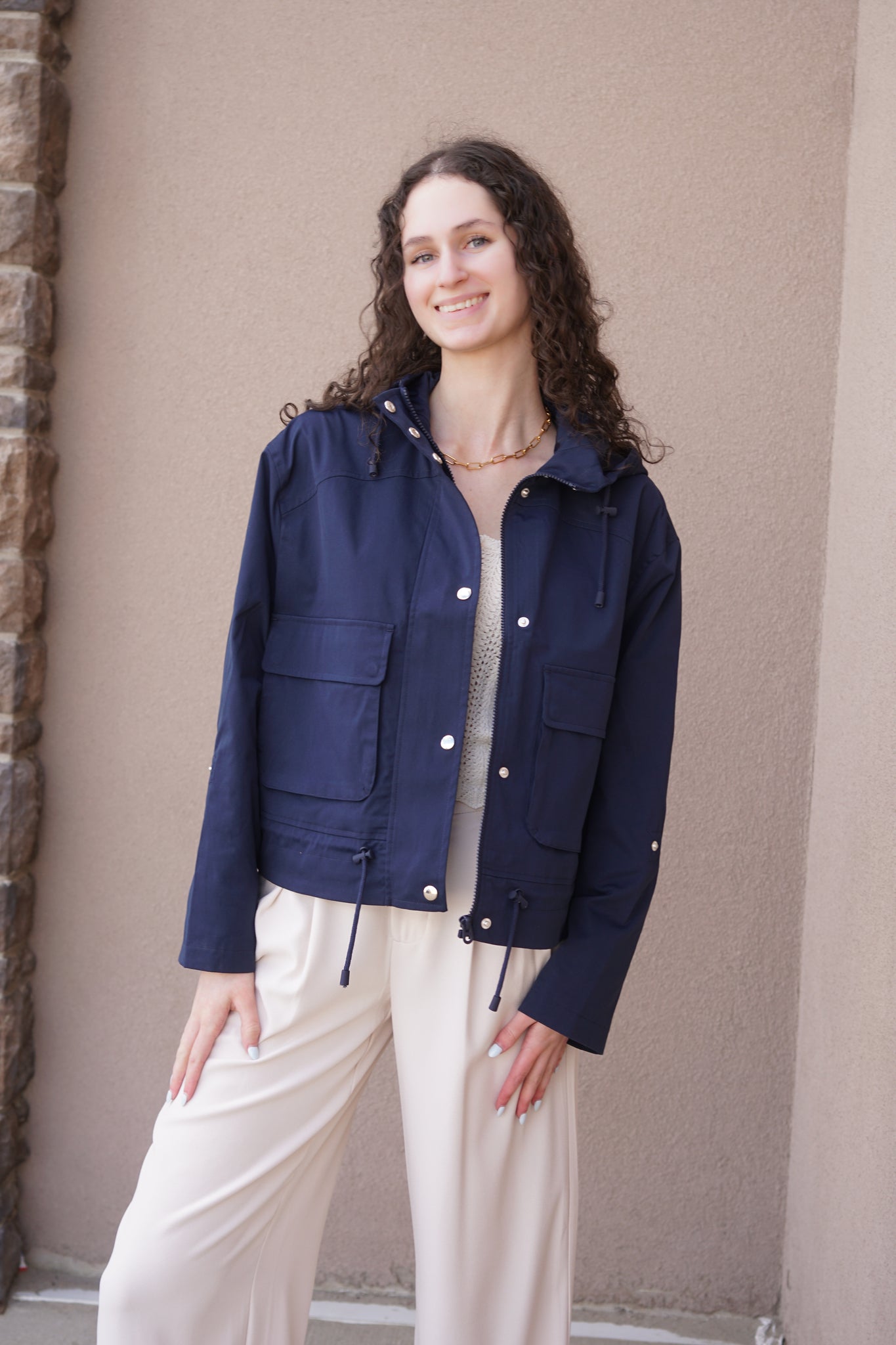 Chelsea S. Short Jacket- NAVY-Vero Moda