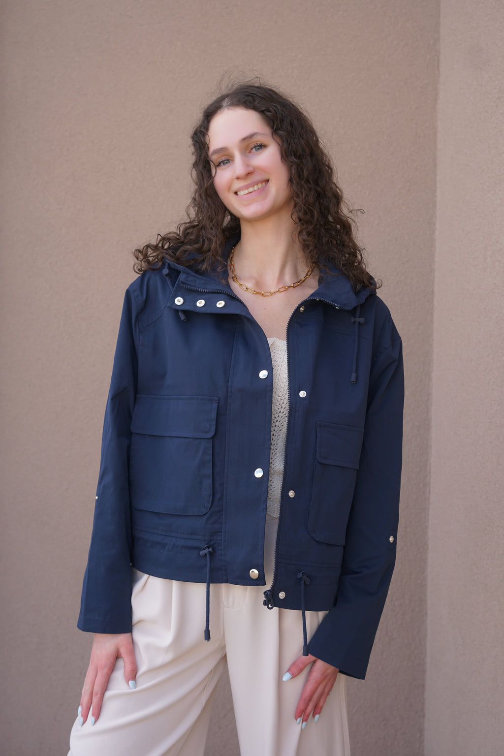 Chelsea S. Short Jacket- NAVY-Vero Moda