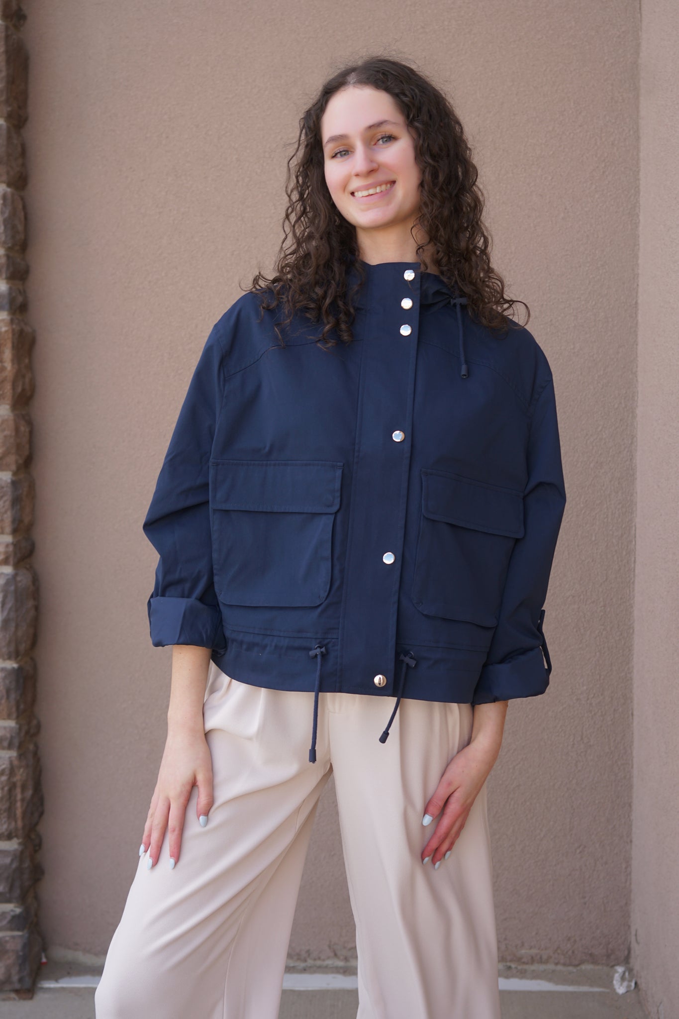 Chelsea S. Short Jacket- NAVY-Vero Moda