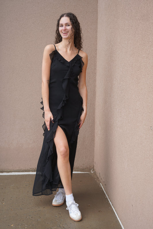Miriam Frill Long Dress- Only