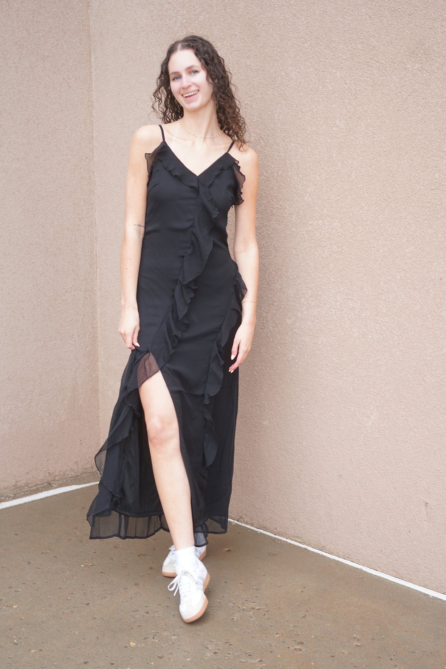 Miriam Frill Long Dress- Only