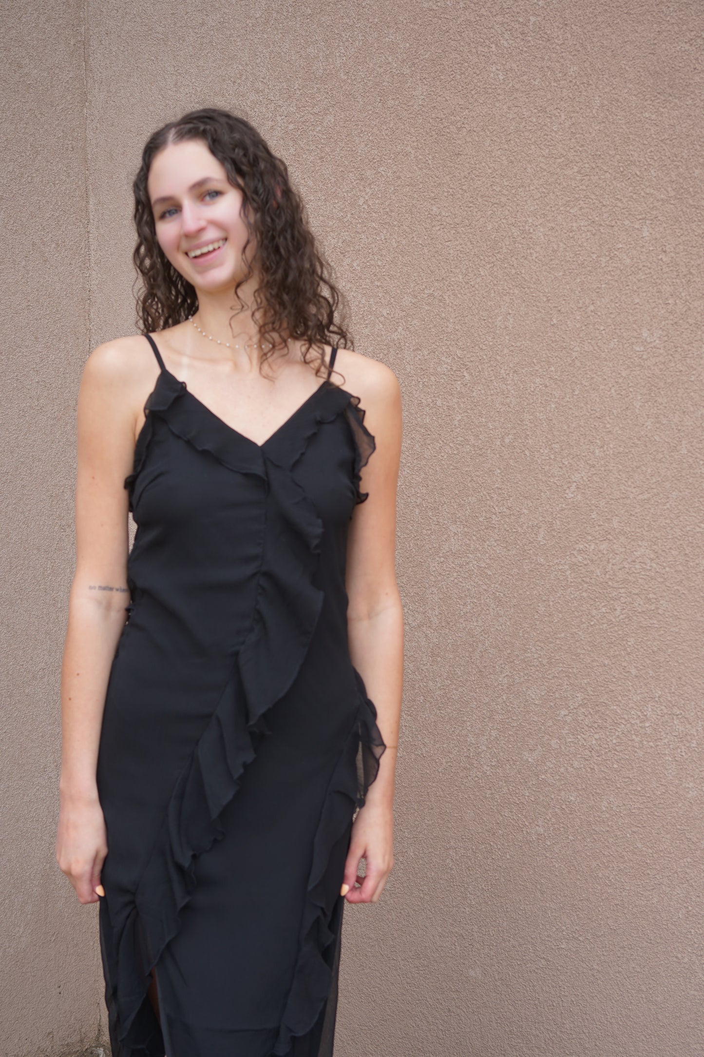 Miriam Frill Long Dress- Only