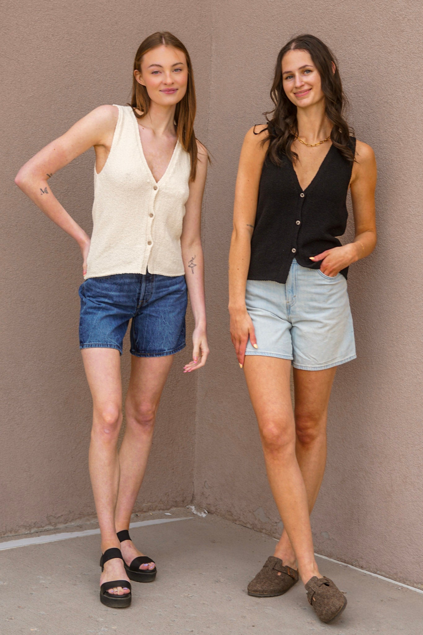 Gurli Knit Vest- 2 Colours! -ONLY