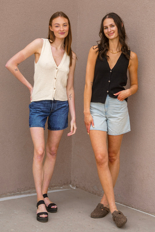 Gurli Knit Vest- 2 Colours! -ONLY