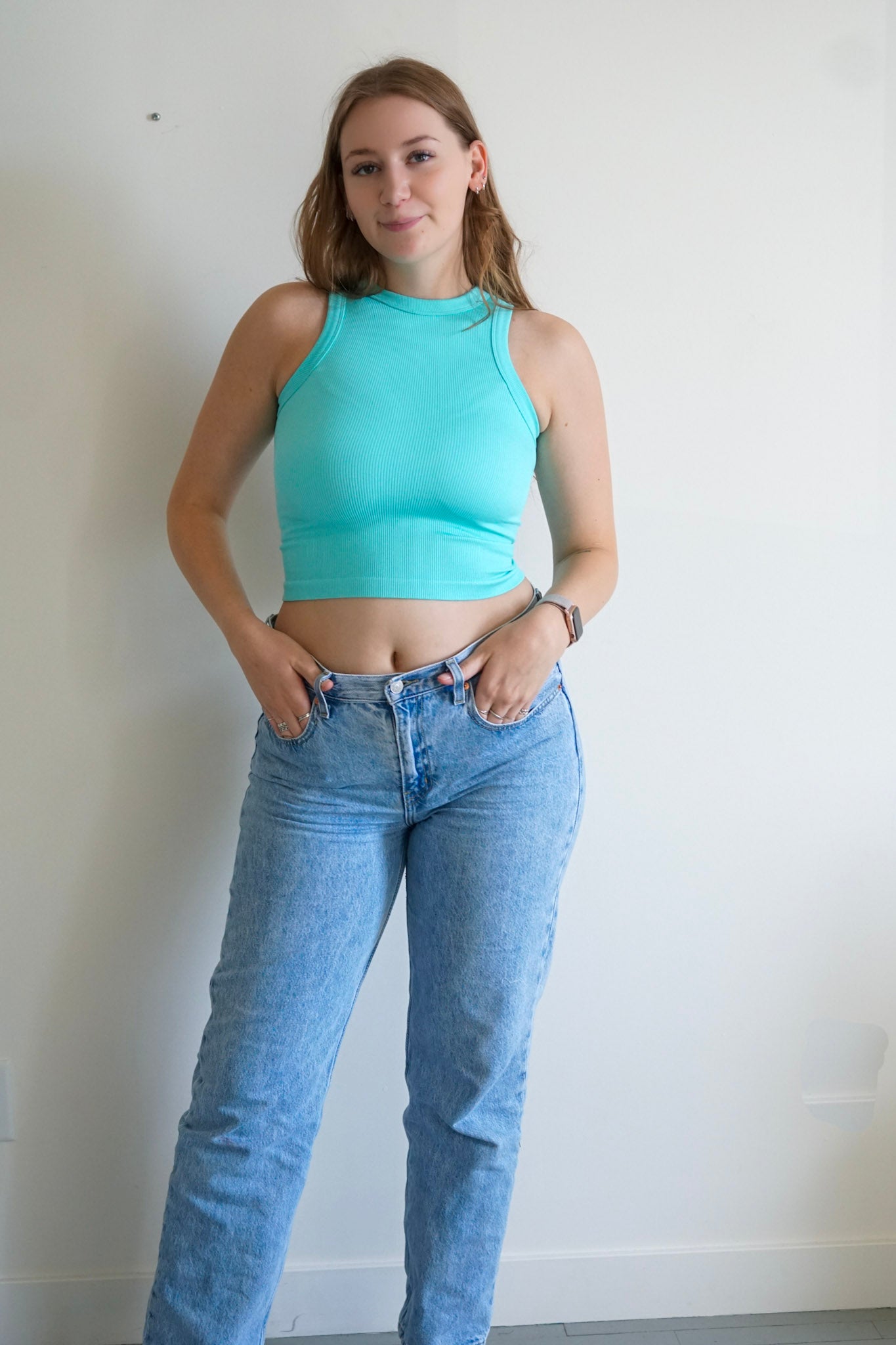 Ribbed Crop- 2 Colours!