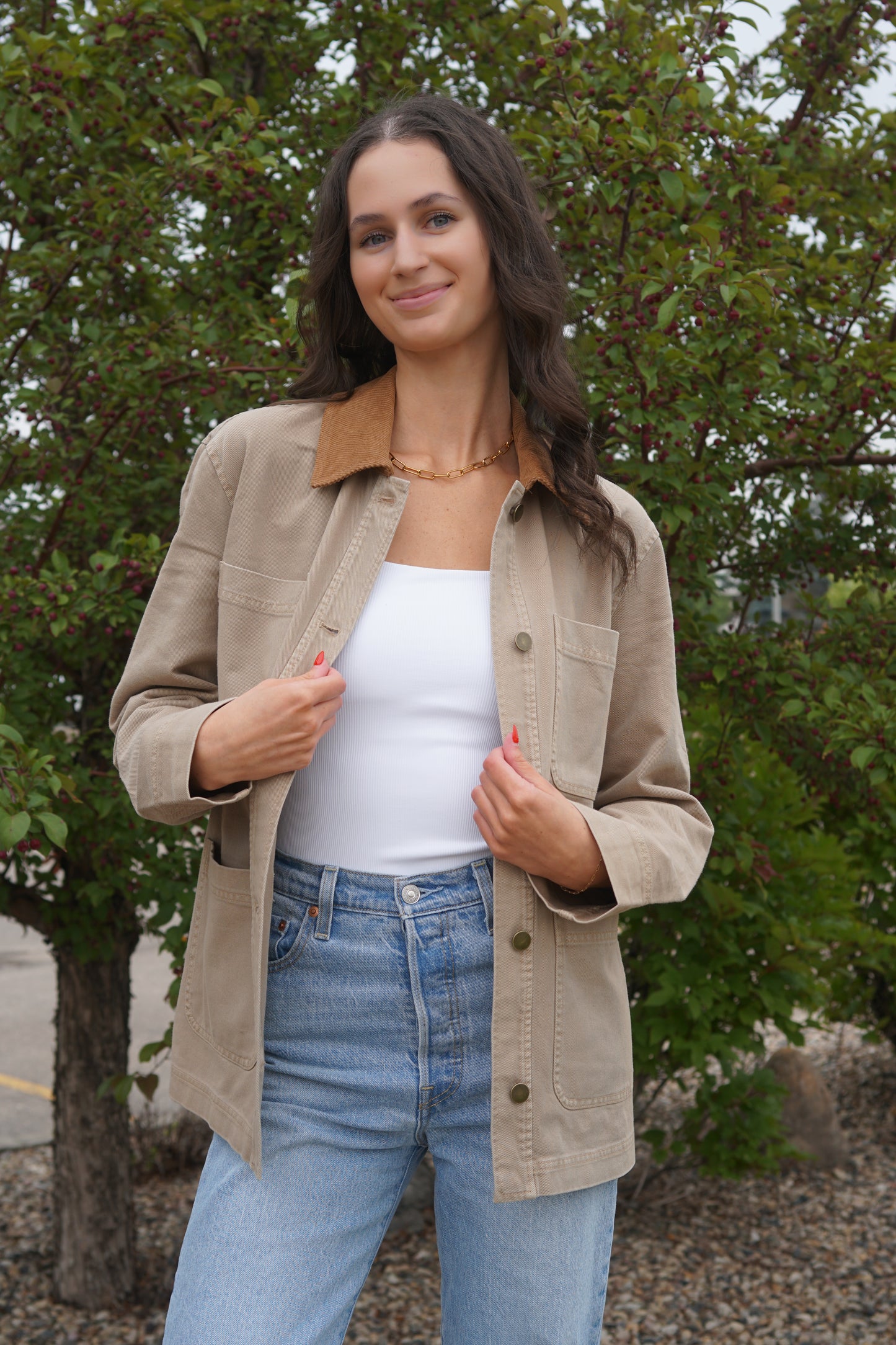 Miller Barn Jacket-Tan-Gentle Fawn
