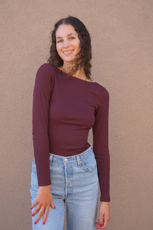 Briva Top-Prune-Second Skin-Rd Style