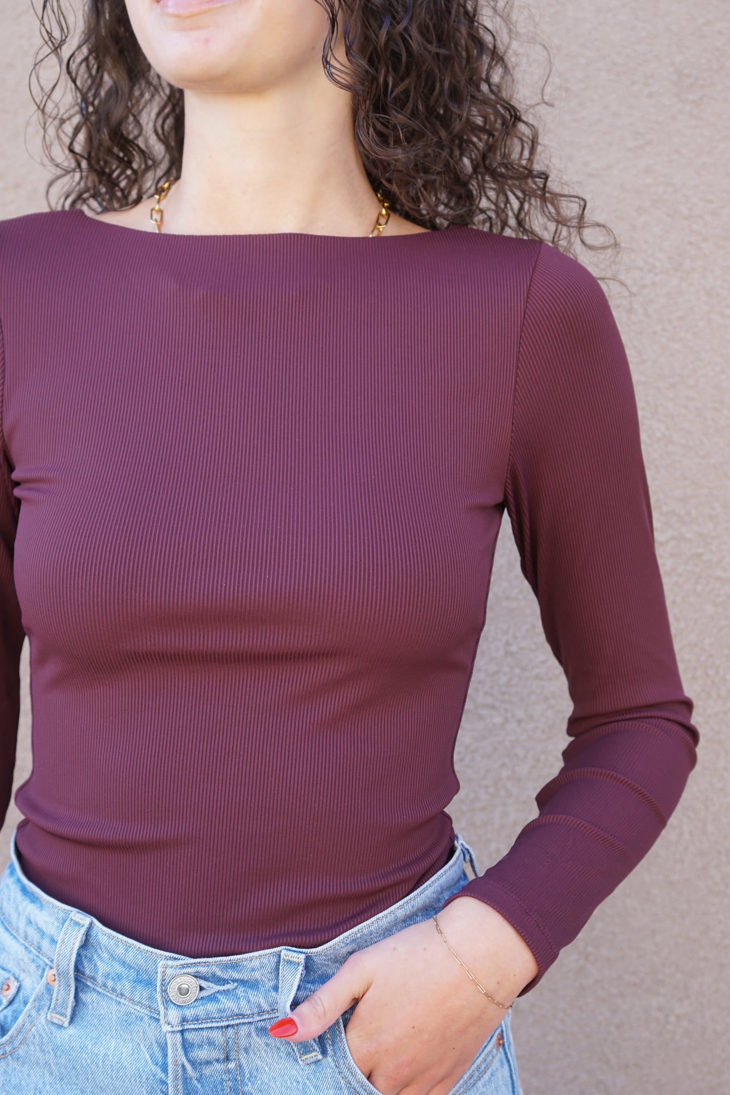 Briva Top-Prune-Second Skin-Rd Style