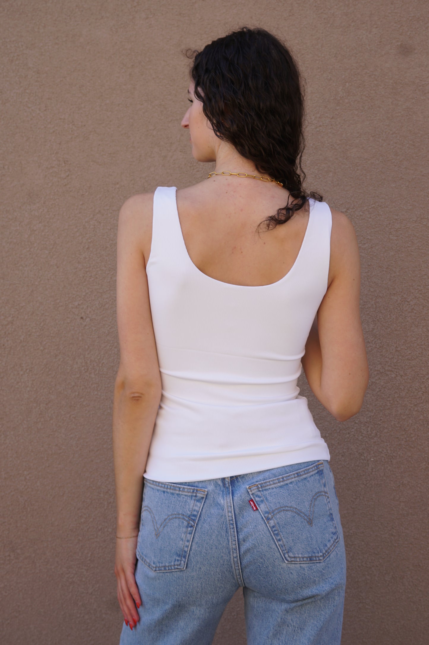 Tanith Tank- Second Skin-WHT-Rd Style