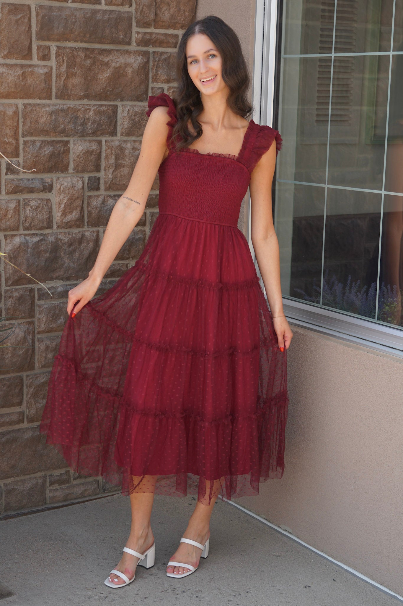 Polly Chiffon Midi Dress