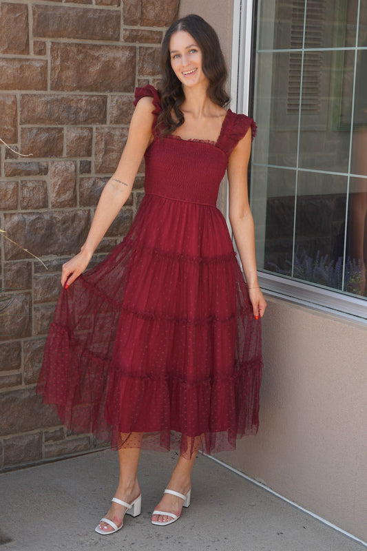 Polly Chiffon Midi Dress