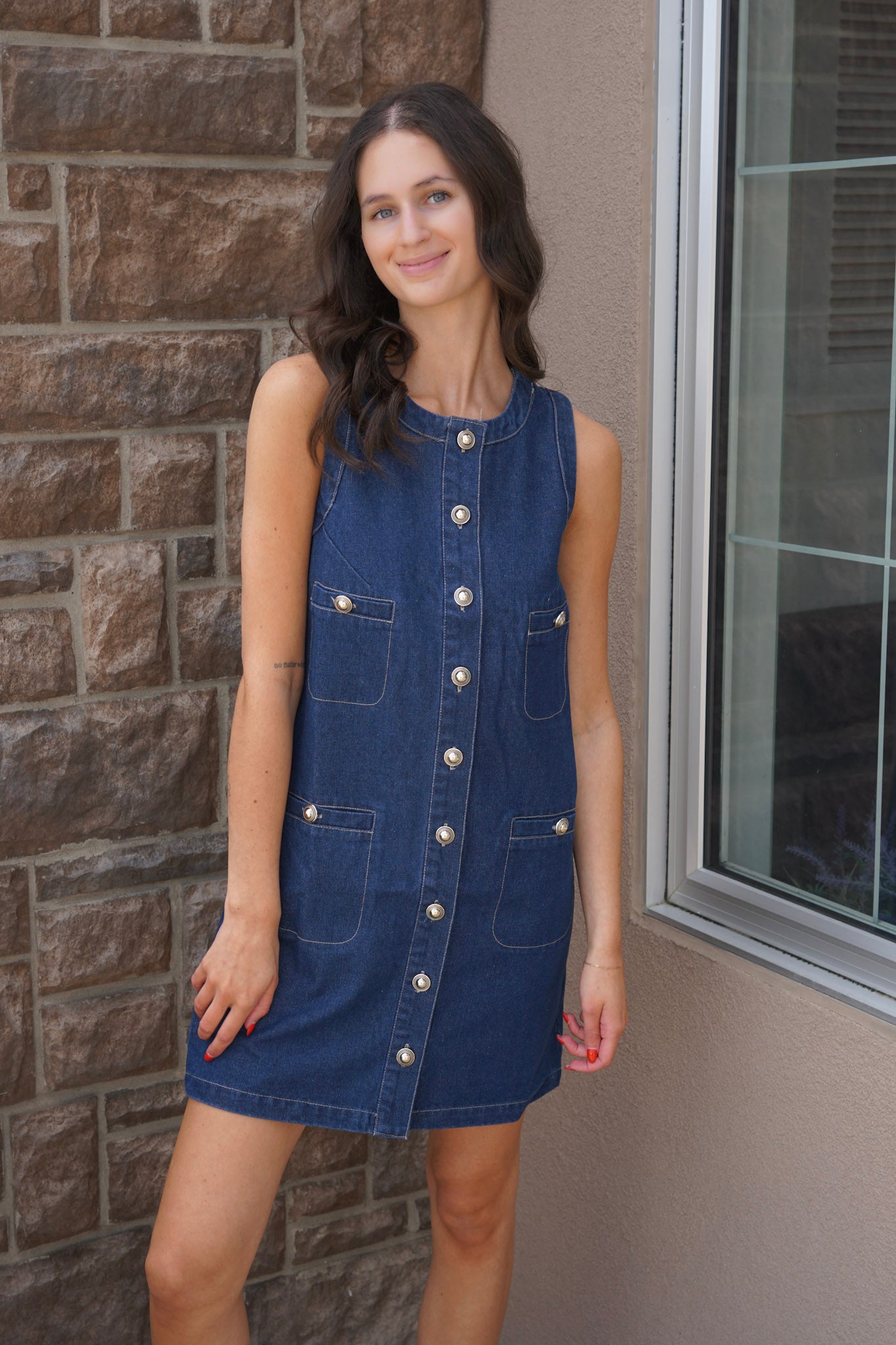 Denim Midi Dress