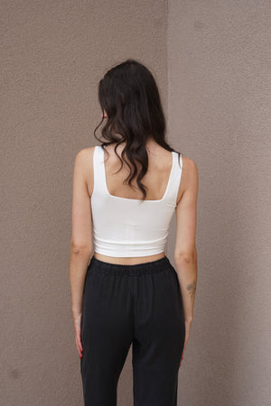 Square Neck Crop Top - 3 colours