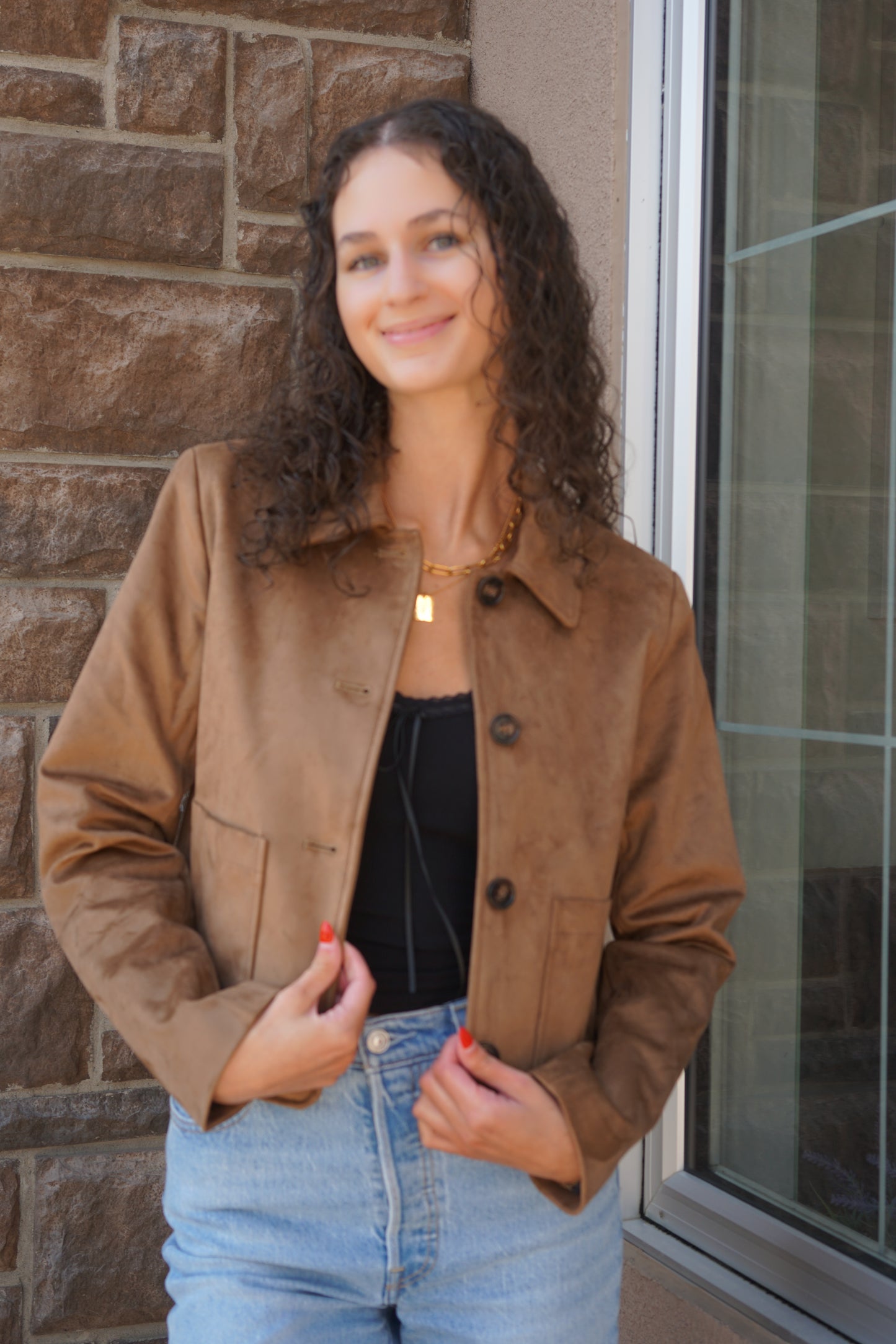 Tullie Faux Leather Jacket- Only