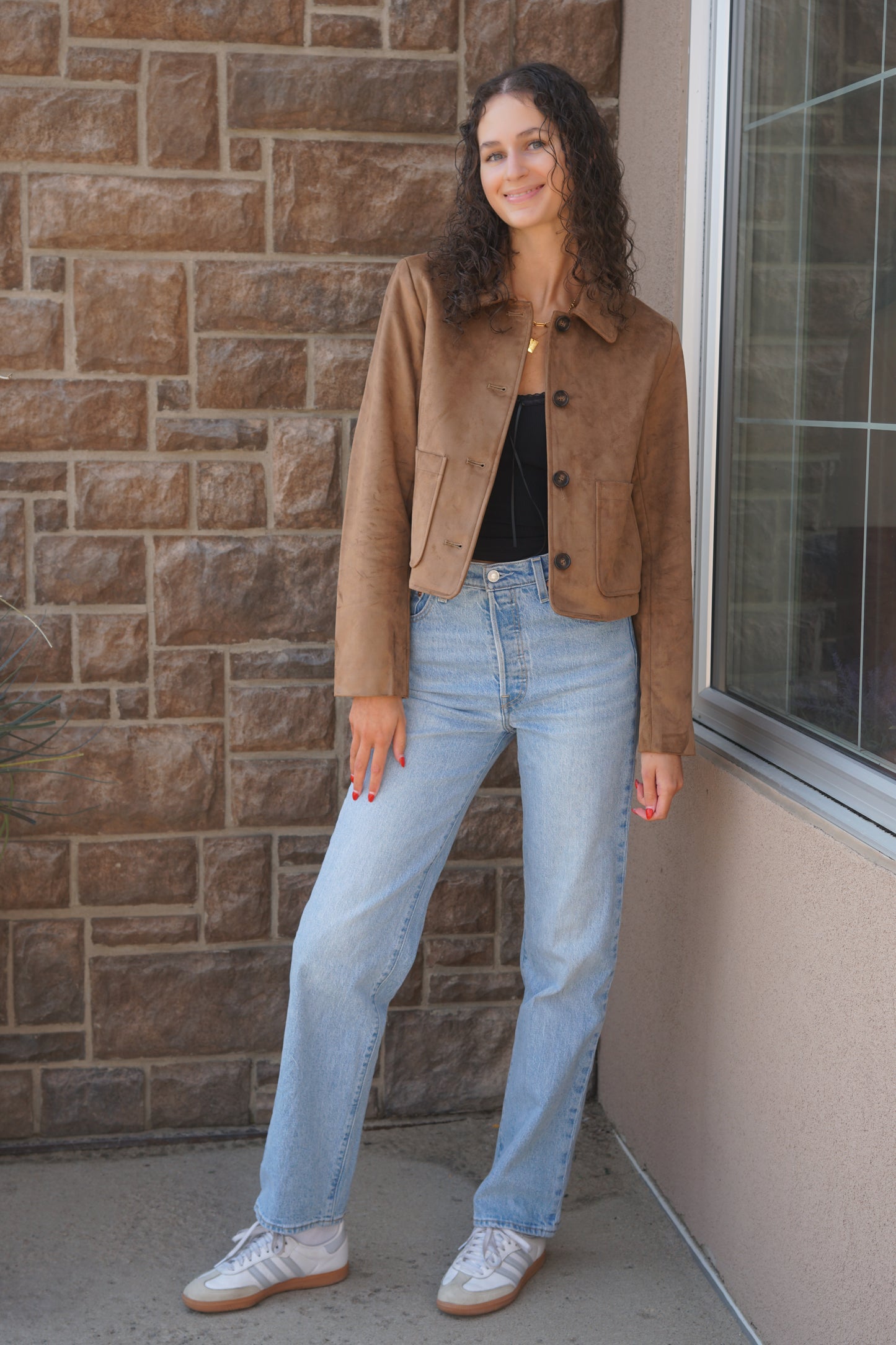 Tullie Faux Leather Jacket- Only