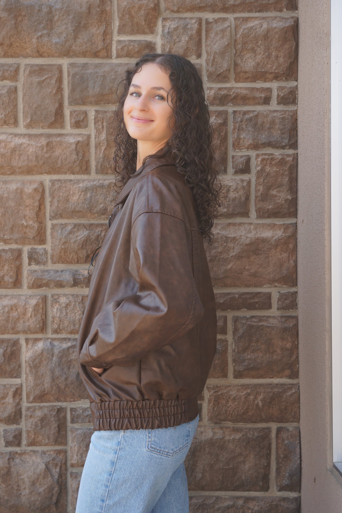 Jax Bomber Jacket- Brown