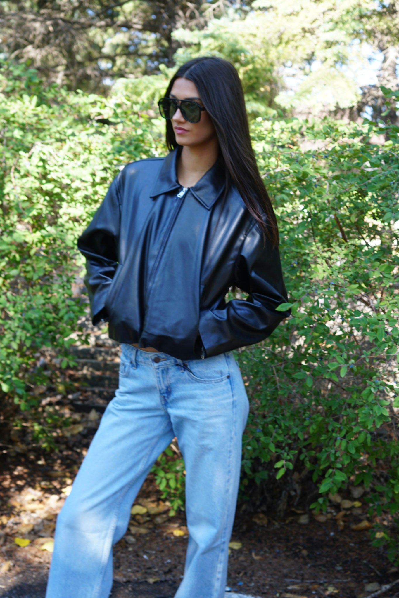 Nicki Vegan Leather Jacket- Only