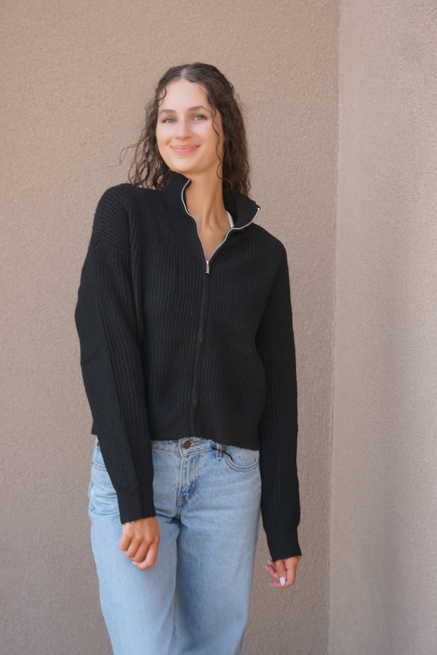 Ilma Mockneck Cardi- Rd Style