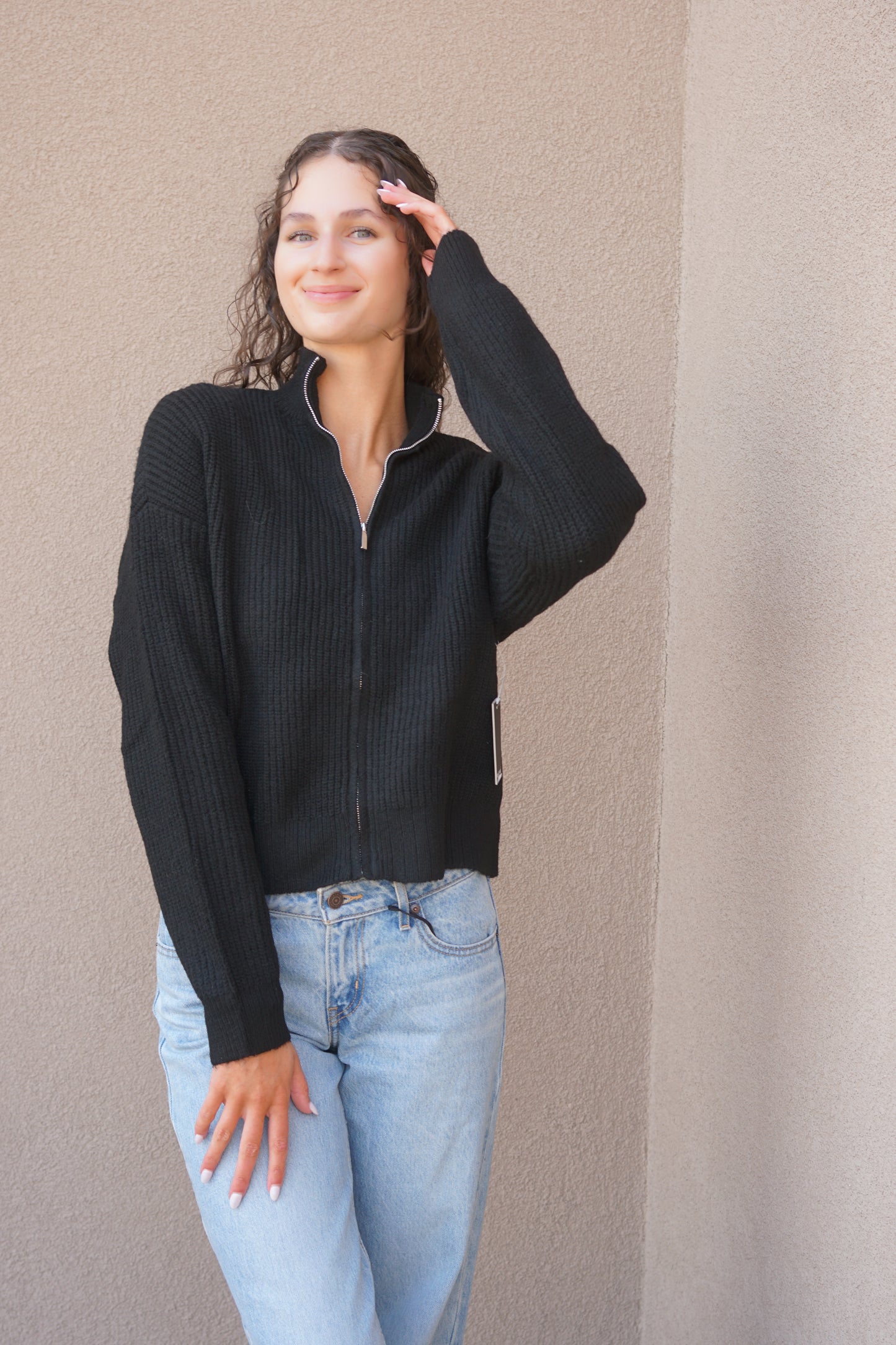 Ilma Mockneck Cardi- Rd Style