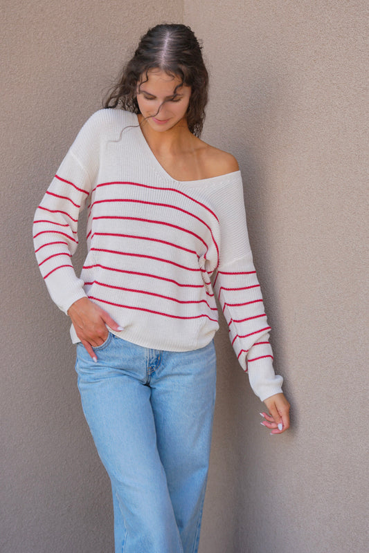 Tucker Knit-Red- Gentle Fawn