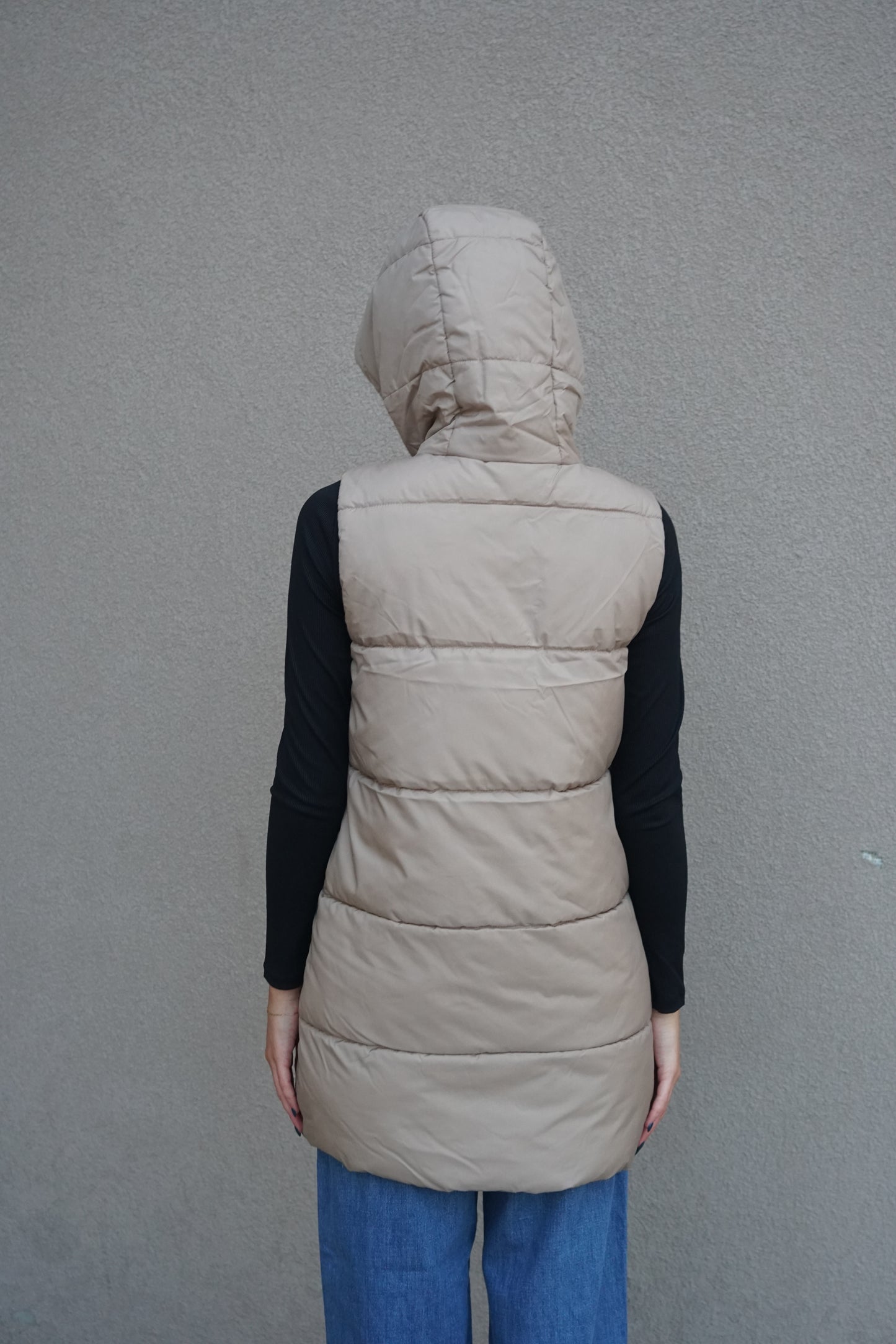Asta Puffer Vest-Mink- Only