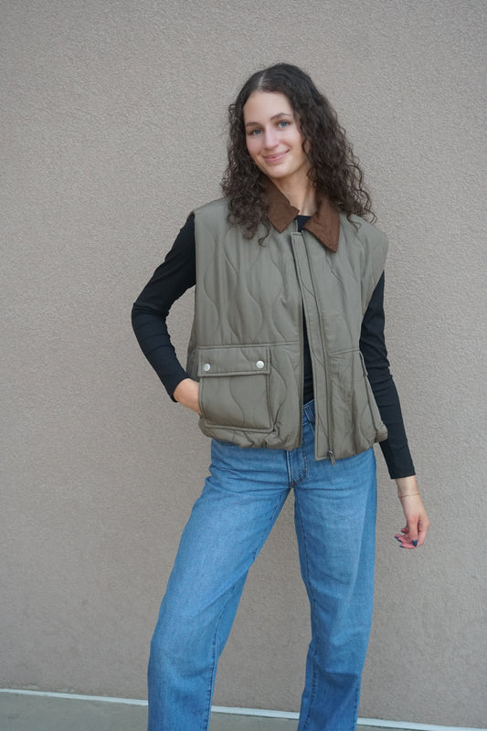 Chelsea Quilted Vest-Rd Style