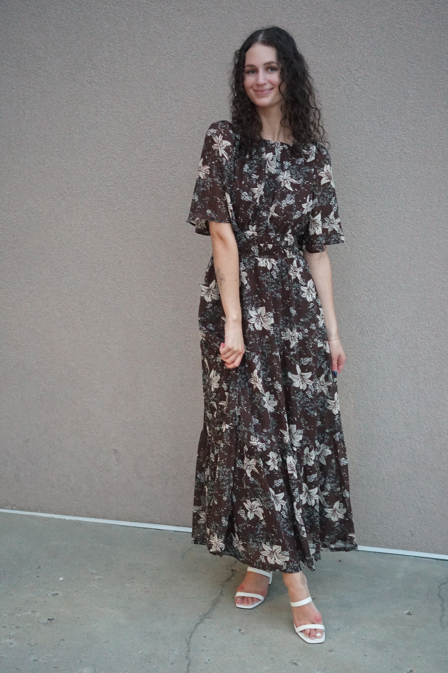 Autumn Flower Dress- She & Sky
