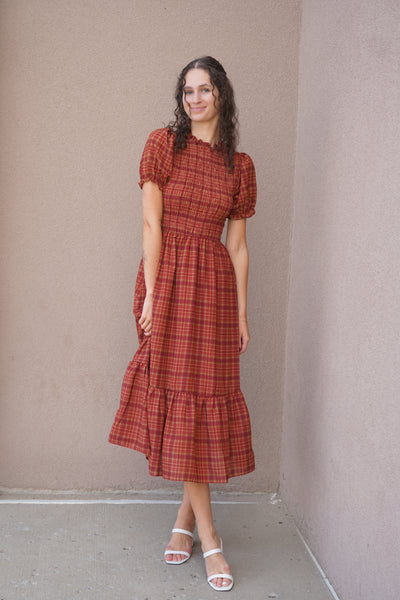 Jillian Check Dress - Uforia Muse 