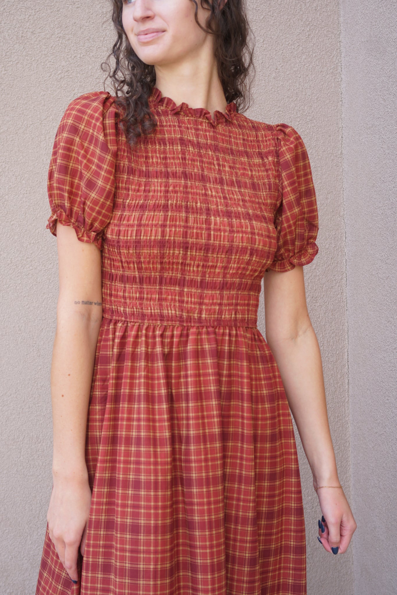 Jillian Check Dress