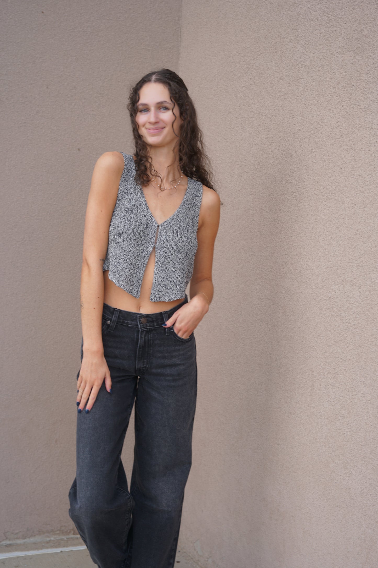 Mara Knit Crop Vest