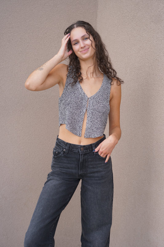 Mara Knit Crop Vest